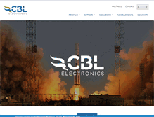 Tablet Screenshot of cblelectronics.com